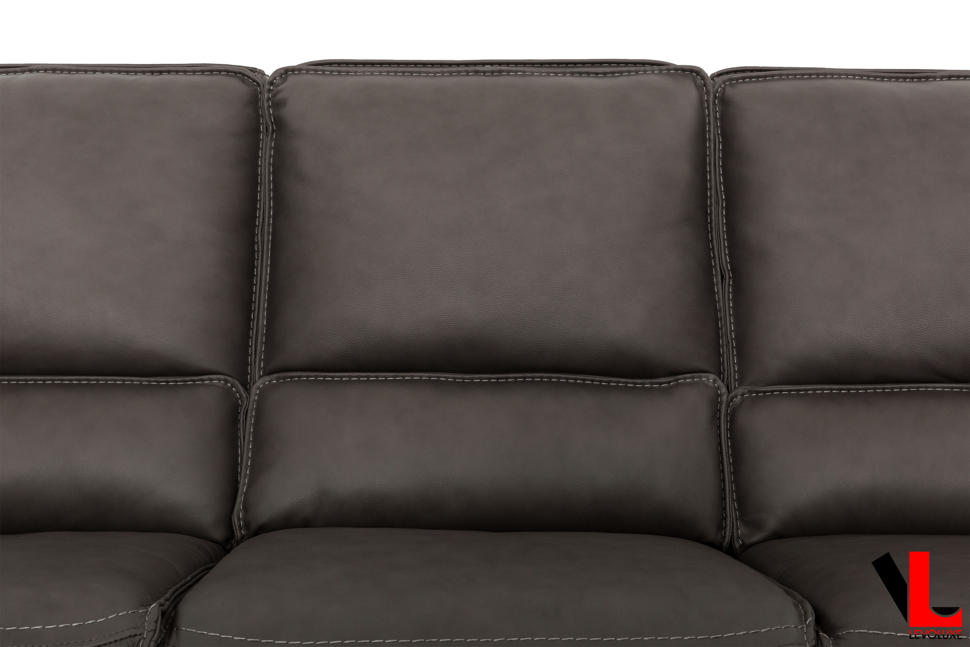 Levoluxe Sofa Set Odessa 3 Piece Power Reclining Sofa, Loveseat and Chair Set in Tex Grey Leather Match