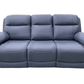 Levoluxe Sofa Set Regent 2 Piece Power Reclining Sofa and Loveseat with Power Headrests in Jaxxon Blue