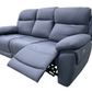 Levoluxe Sofa Set Regent 2 Piece Power Reclining Sofa and Loveseat with Power Headrests in Jaxxon Blue