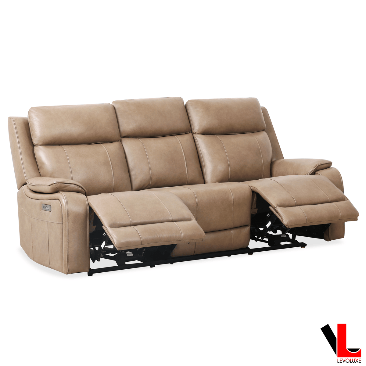 Levoluxe Brindle 2 Piece Leather Match Power Reclining Sofa and Loveseat Set, image 23