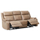 Levoluxe Brindle 83.5" Leather Match Power Reclining 3 Seater Sofa, image 13