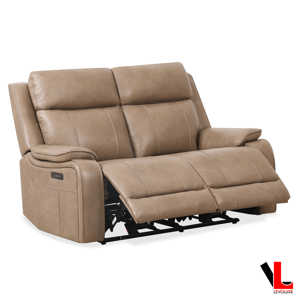Levoluxe Brindle 2 Piece Leather Match Power Reclining Sofa and Loveseat Set, image 29