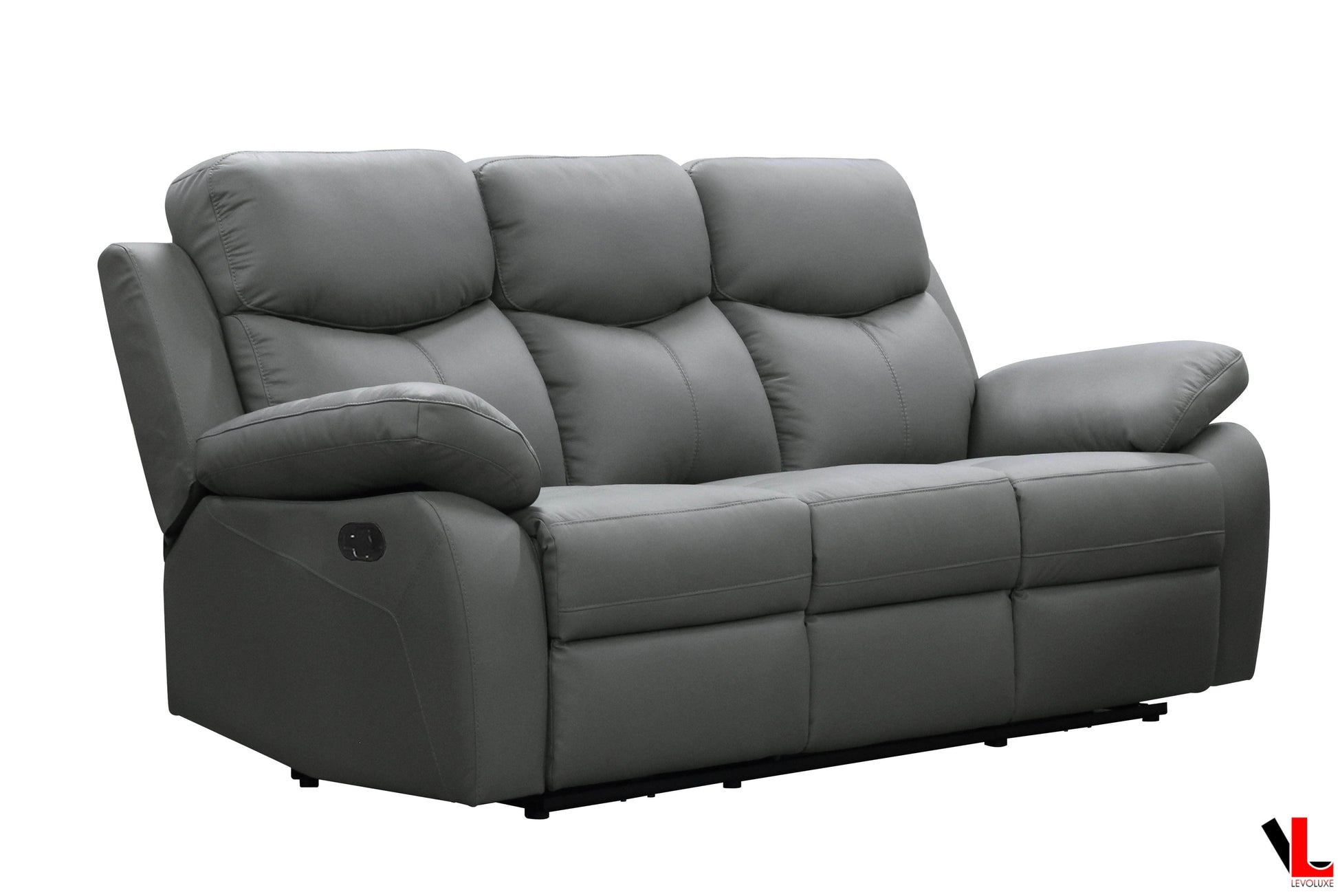 Levoluxe Sofa Aveon 83" Pillow Top Arm Reclining Sofa in Leather Match - Available in 2 Colours