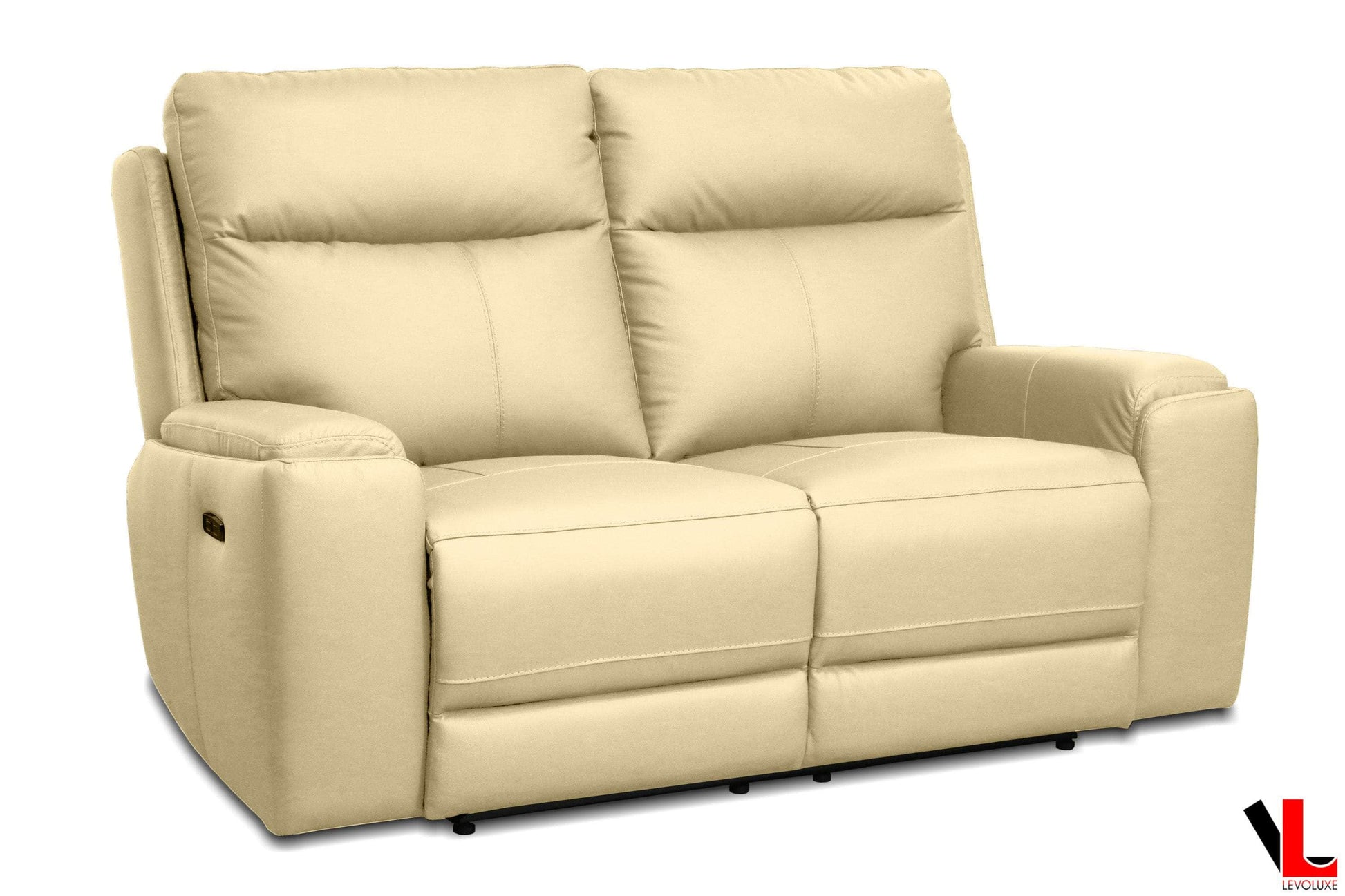 Levoluxe Sofa Set Arlo 3 Piece Power Reclining Sofa, Loveseat, and Chair Set with Power Headrest in Leather Match - Available in 2 Colours