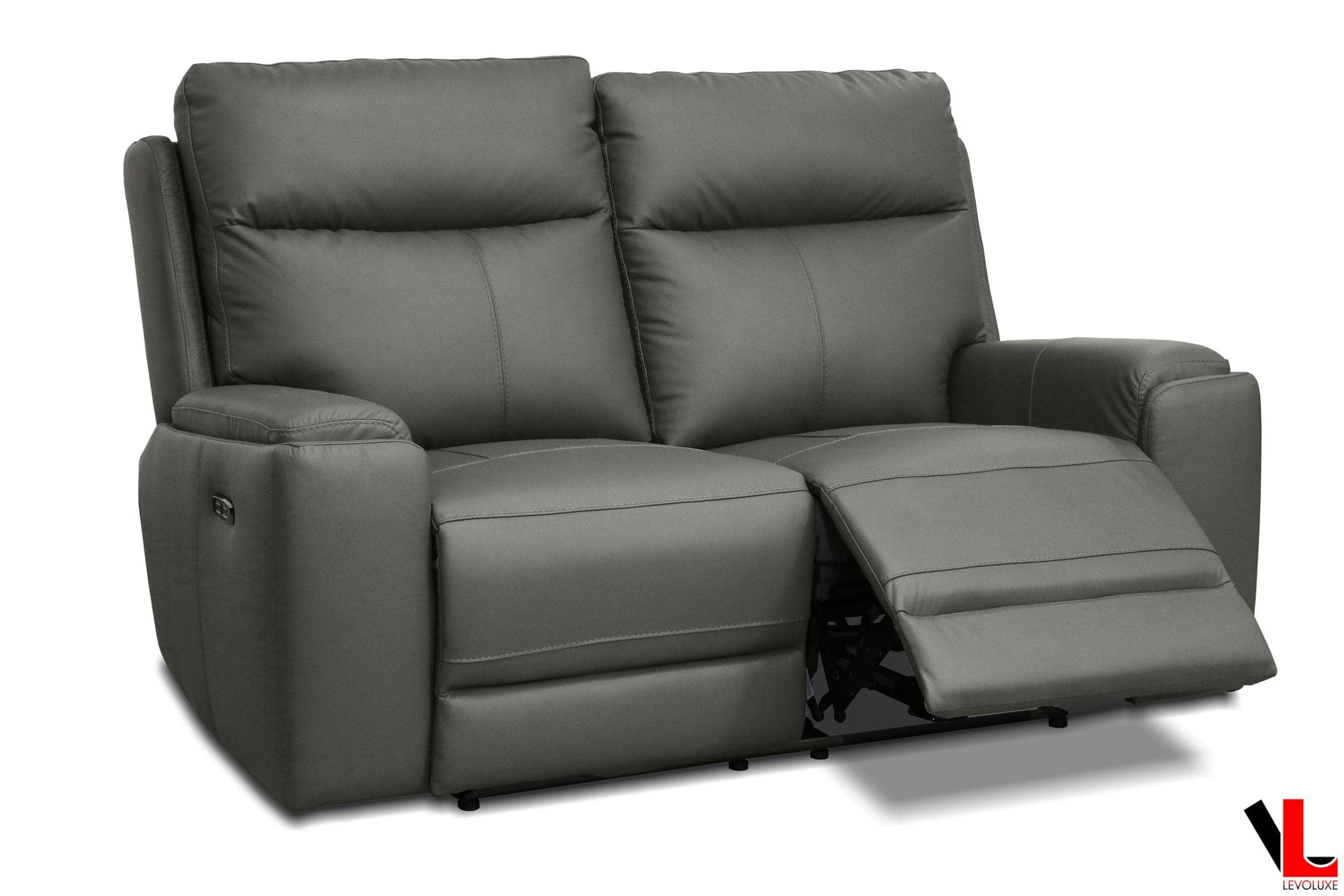 Levoluxe Sofa Set Arlo 3 Piece Power Reclining Sofa, Loveseat, and Chair Set with Power Headrest in Leather Match - Available in 2 Colours