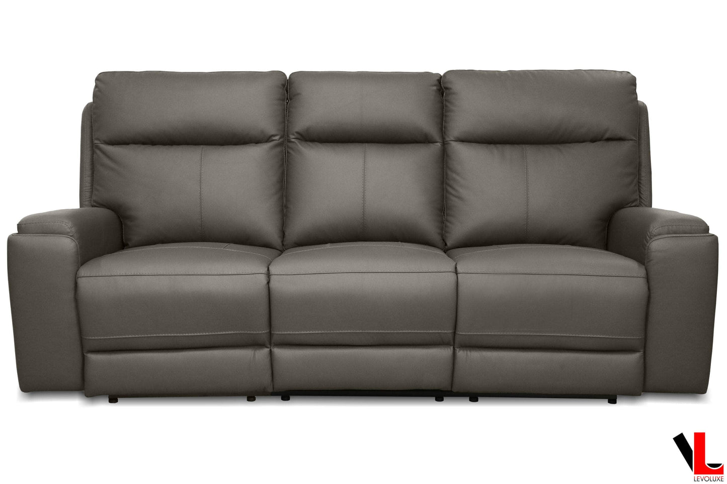 Levoluxe Sofa Set Arlo 3 Piece Power Reclining Sofa, Loveseat, and Chair Set with Power Headrest in Leather Match - Available in 2 Colours