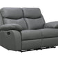 Levoluxe Sofa Set Aveon 3 Piece Pillow Top Arm Reclining Sofa, Loveseat and Chair Set in Leather Match - Available in 2 Colours