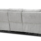 Levoluxe Sofa Set Sentinel 2 Piece Power Reclining Sofa and Loveseat Set with Power Headrest in Tweed Ash Fabric