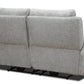 Levoluxe Sofa Set Sentinel 2 Piece Power Reclining Sofa and Loveseat Set with Power Headrest in Tweed Ash Fabric