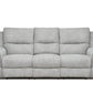 Levoluxe Sofa Set Sentinel 2 Piece Power Reclining Sofa and Loveseat Set with Power Headrest in Tweed Ash Fabric