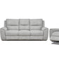 Levoluxe Sofa Set Sentinel 3 Piece Power Reclining Sofa, Loveseat and Chair Set with Power Headrest in Tweed Ash Fabric