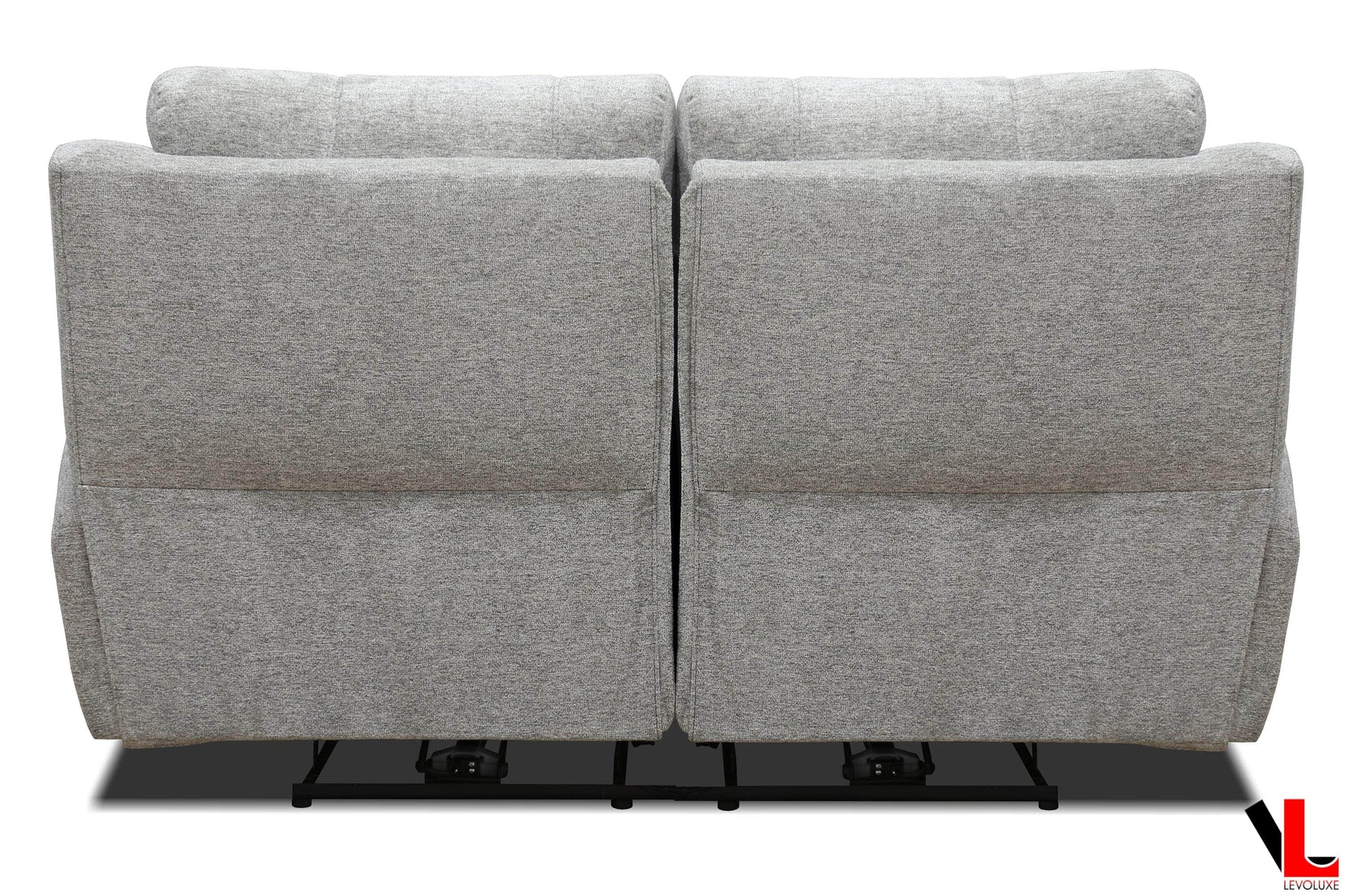 Levoluxe Sofa Set Sentinel 3 Piece Power Reclining Sofa, Loveseat and Chair Set with Power Headrest in Tweed Ash Fabric