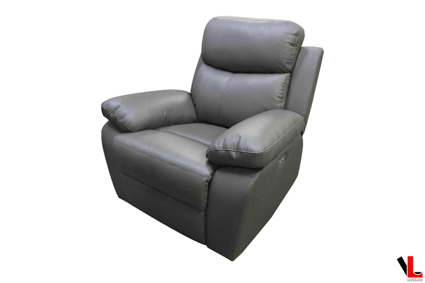 Pending - Levoluxe Aveon 3 Piece Pillow Top Arm Reclining Sofa, Loveseat and Chair Set in Leather Match - Available in 2 Colours