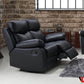 Pending - Levoluxe Black Aveon 62" Pillow Top Arm Reclining Loveseat in Leather Match - Available in 2 Colours