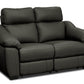 Pending - Levoluxe Maverick 2 Piece Power Reclining Sofa and Loveseat Set with Power Headrest in Dark Chocolate Leather Match