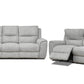 Pending - Levoluxe Sentinel 2 Piece Power Reclining Sofa and Loveseat Set with Power Headrest in Tweed Ash Fabric